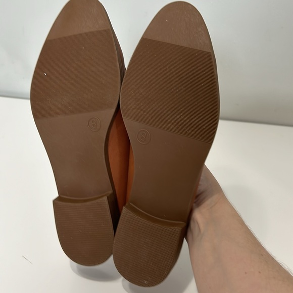 Serra Light Brown Faux Leather Slip On Mules New - Picture 9 of 9